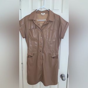 Fitted Leather Dress